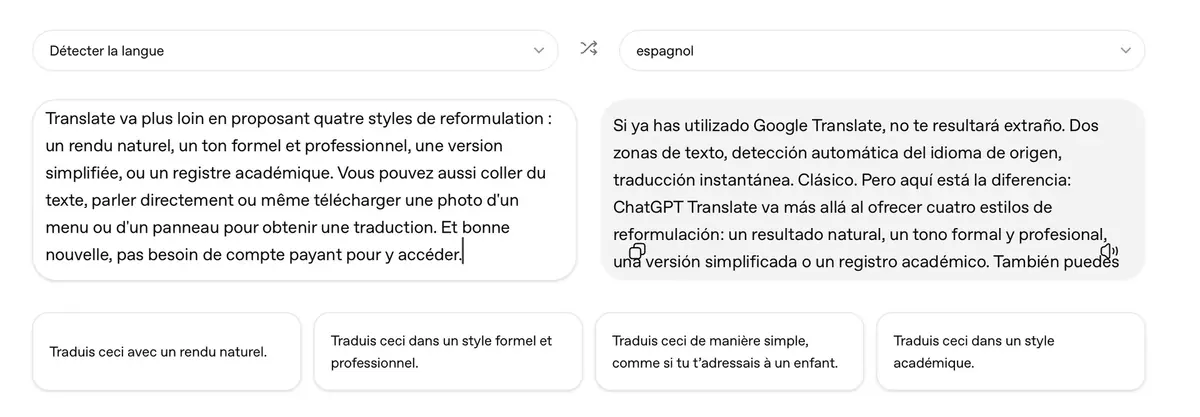 OpenAI lance ChatGPT Translate, un traducteur qui veut faire oublier Google et DeepL