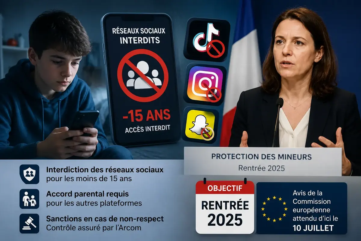 R&eacute;seaux sociaux interdits avant 15 ans&nbsp;d&egrave;s septembre&nbsp;: est-ce vraiment possible&nbsp;?