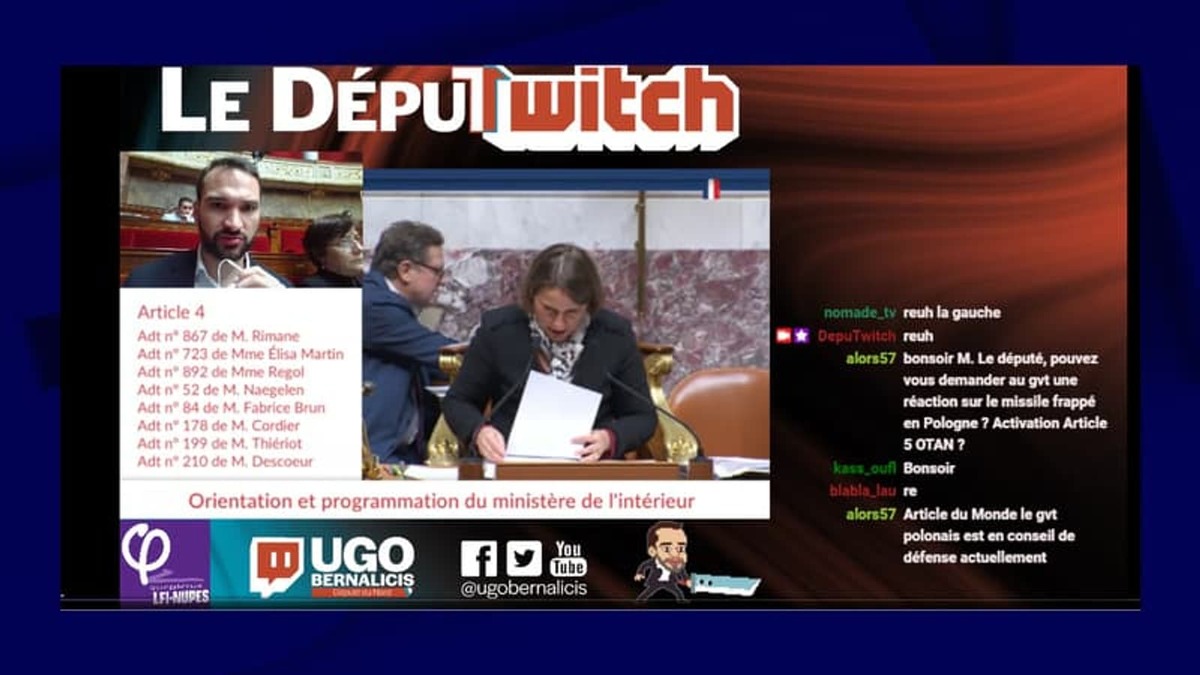 L’utilisation de Twitch est interdite à l'Assemblée Nationale !