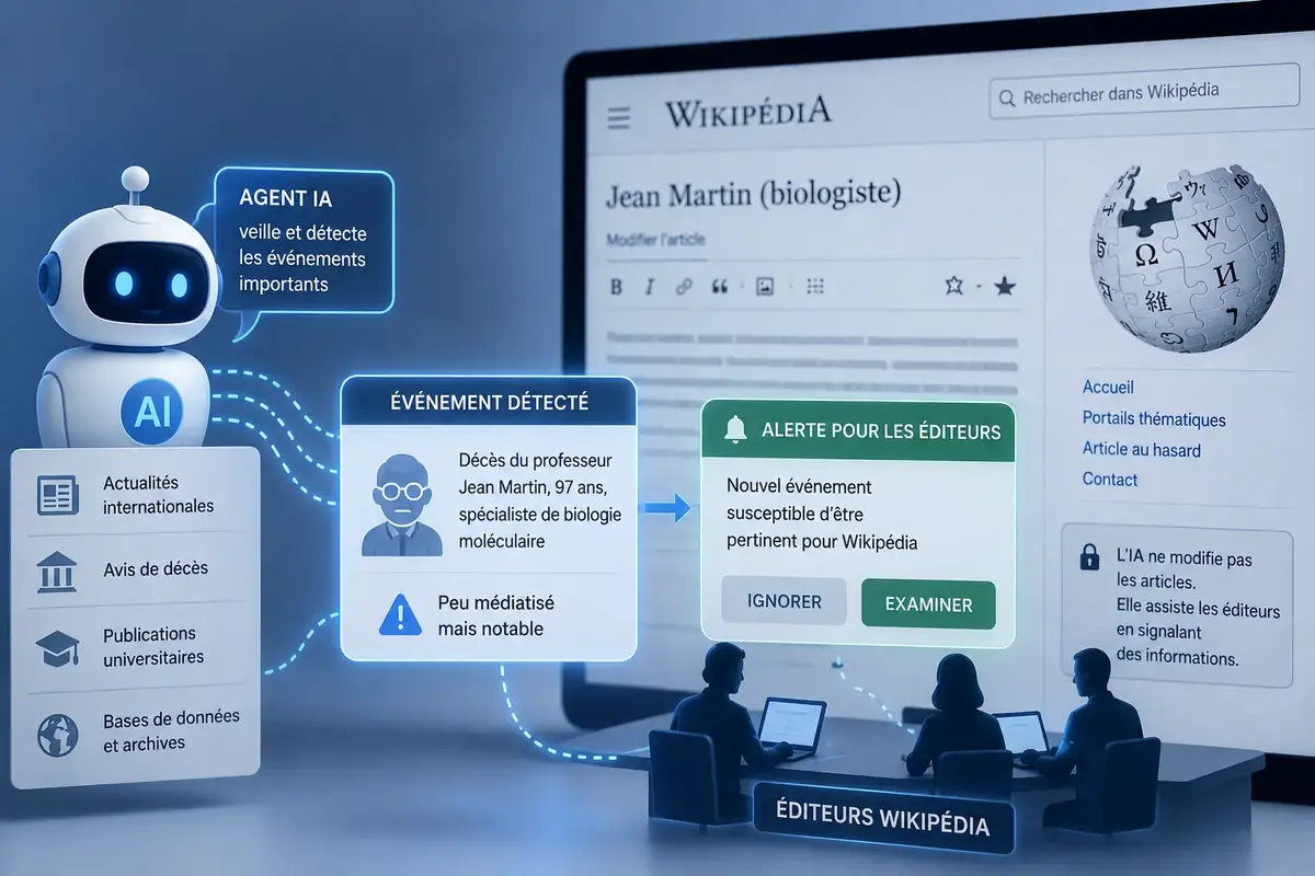 Wikip&eacute;dia refuse de laisser l&rsquo;IA &eacute;diter automatiquement ses articles