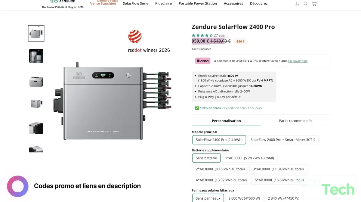 Jackery SolarVault 3 Pro Max vs Zendure SolarFlow 2400 Pro&nbsp;: la meilleure batterie solaire 2026&nbsp;?
