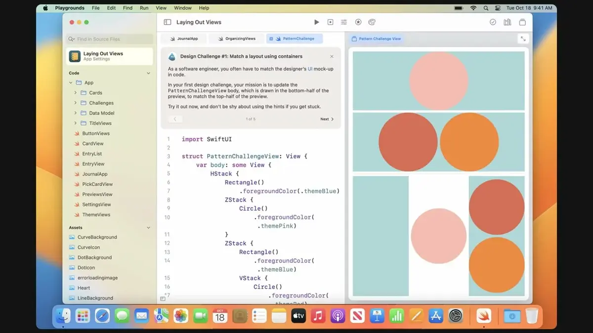 Swift Playgrounds ajoute de nouvelles leçons d’apprentissage automatique 