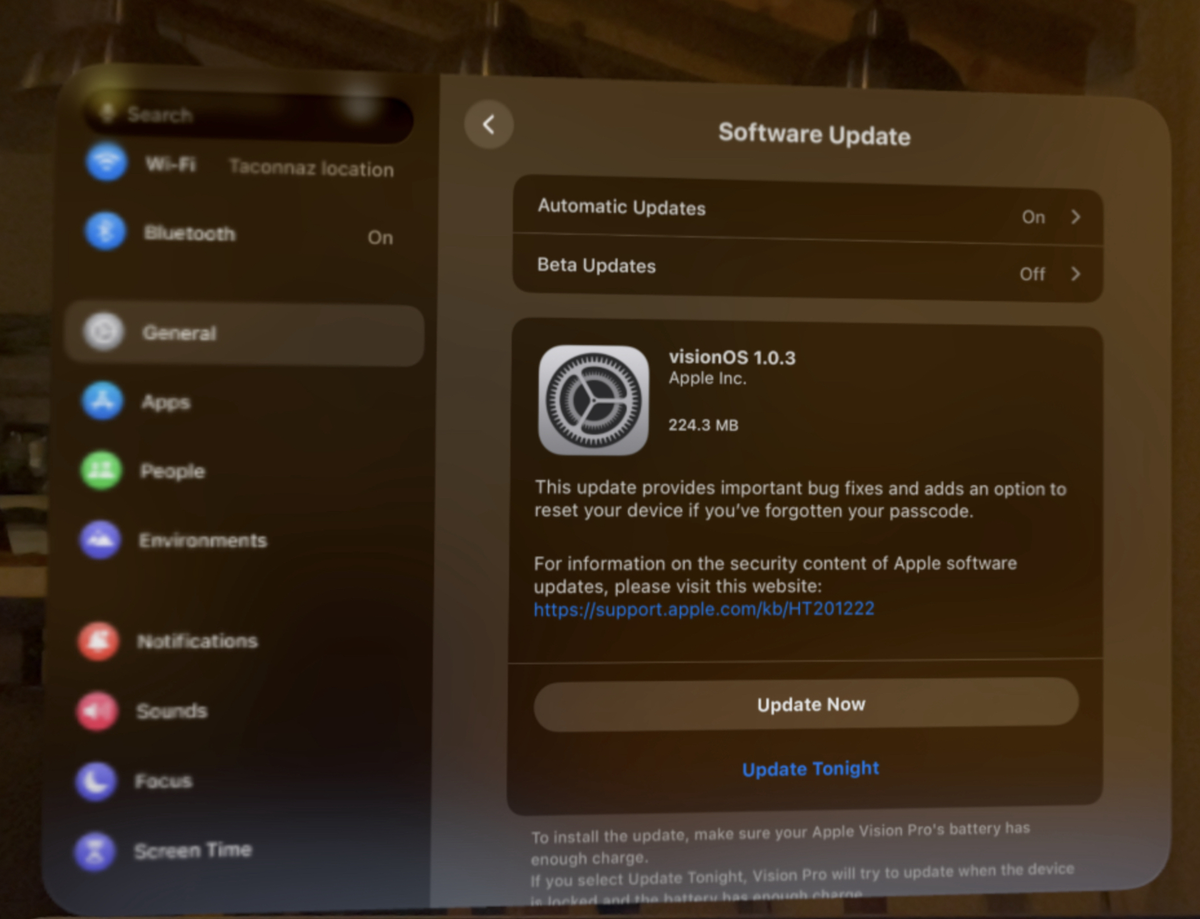 Plus besoin d'aller en Apple Store pour débloquer son Vision Pro avec visionOS 1.0.3