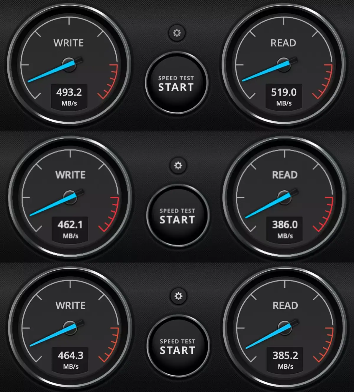 De haut en bas, Mac Intel, M1, M3