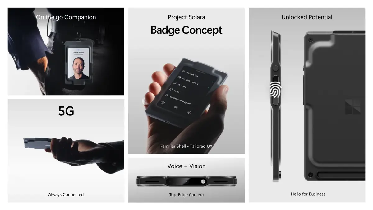 Assistant personnel ultra autonome, badge connect&eacute;&nbsp;: les nouveaux projets de Microsoft