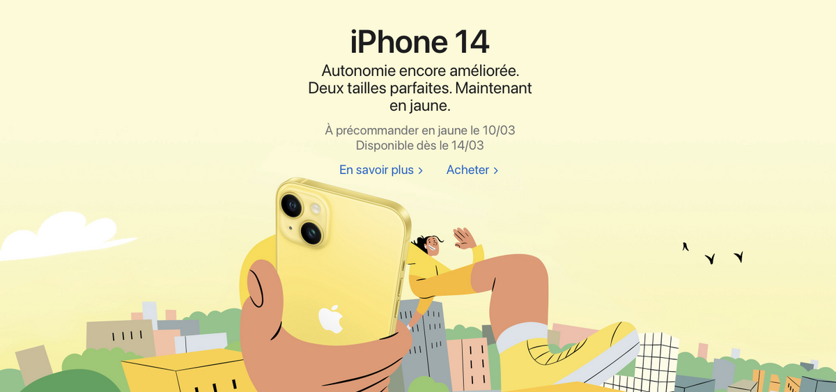 L'iPhone 14 et 14 Plus sont disponibles en jaune ! (+ nouvelles coques)