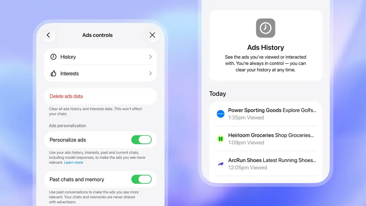 OpenAI commence &agrave; afficher de la pub dans ChatGPT