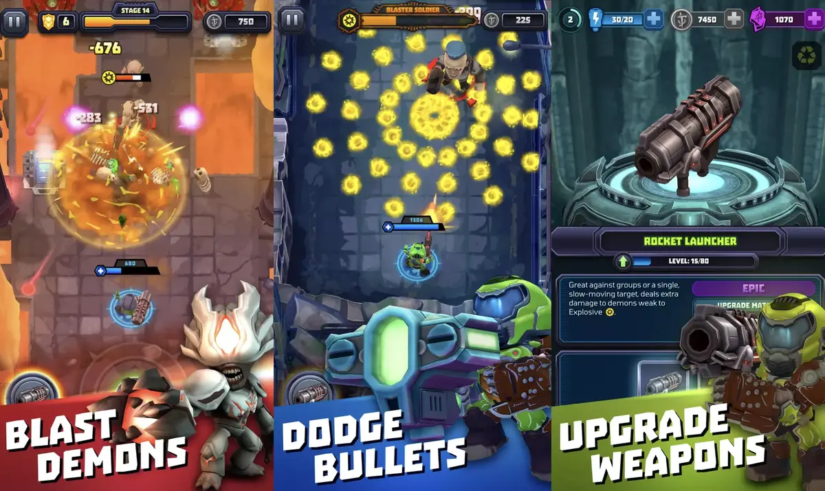 Le mignon mais sanglant Mighty Doom débarquera le 21 mars sur iPhone et iPad