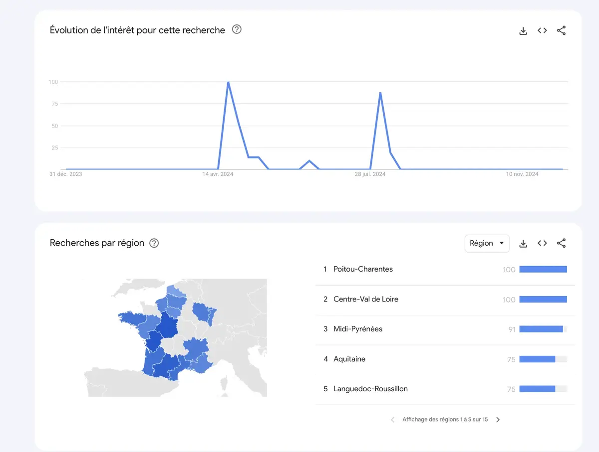 Quel est le top des recherches Google pour 2024 (des choix surprenants...) ?