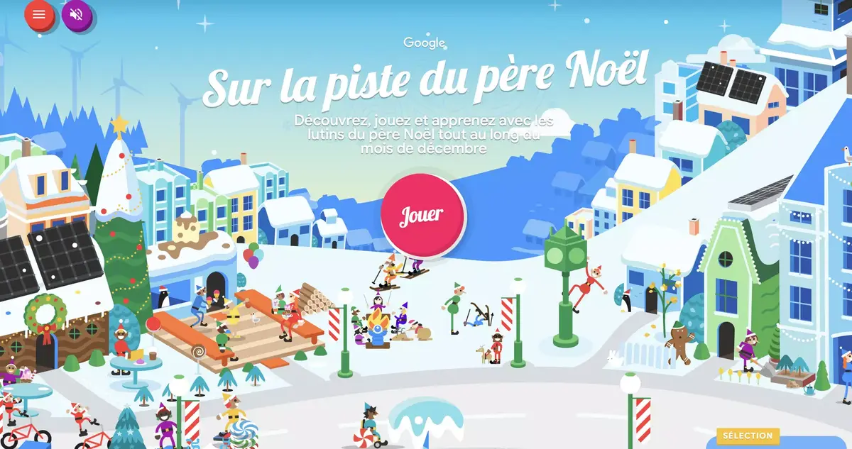 Google propose de suivre le Père Noël à travers le monde !