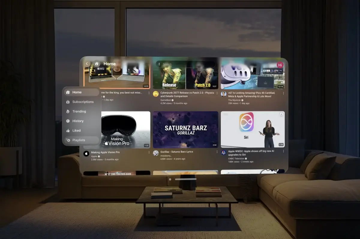 Cette App pallie l'absence de celle de YouTube sur le Vision Pro