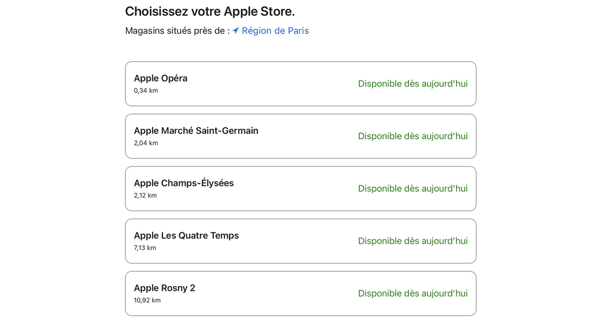 Le Vision Pro est désormais visible et en stock dans tous les Apple Store de France