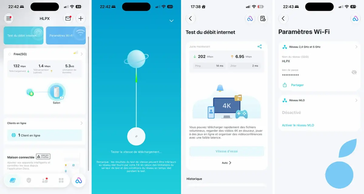 Tableau de bord dans l'app Deco pour tout g&eacute;rer