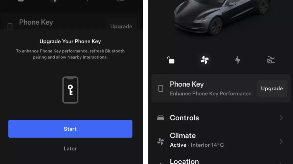 Tesla améliore le déverrouillage via un smartphone grâce à l'UWB !