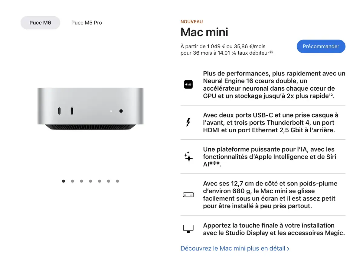 Mac mini M6&nbsp;: que r&eacute;v&egrave;lent les premiers tests&nbsp;?