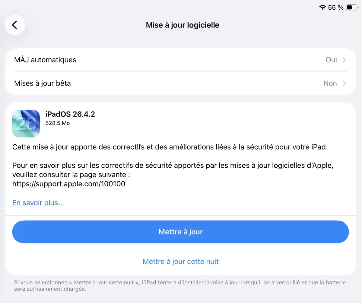 Dispo aussi su l'iPad&nbsp;!