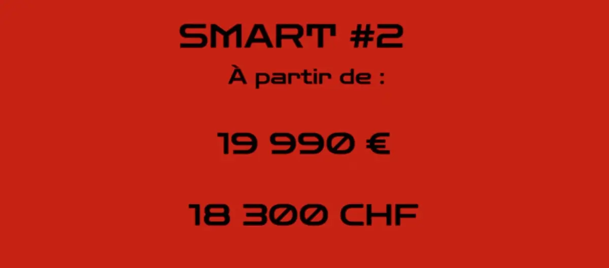 In&eacute;dit&nbsp;: on d&eacute;couvre la nouvelle Smart #2, &agrave; partir de 19 999&euro; / 18 300 CHF&nbsp;! (vid&eacute;o)