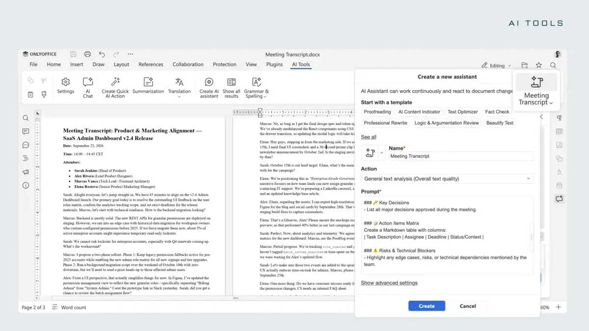ONLYOFFICE 10.0&nbsp;: une IA int&eacute;gr&eacute;e dans cette alternative gratuite &agrave; Microsoft Office