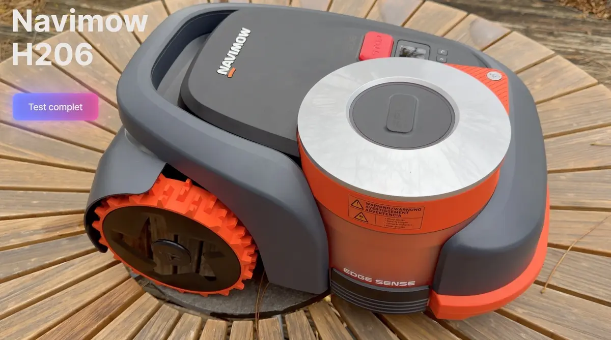 Test Navimow H206&nbsp;: un robot-tondeuse avec LIDAR et AirTag int&eacute;gr&eacute;s pour les grands jardins&nbsp;!