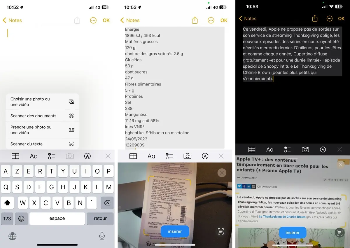 iPhone / iPad : comment scanner un document