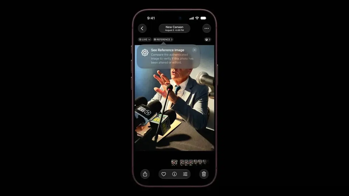L'iPhone 18 Pro peut prouver que vos photos ne sont pas g&eacute;n&eacute;r&eacute;es par l'IA