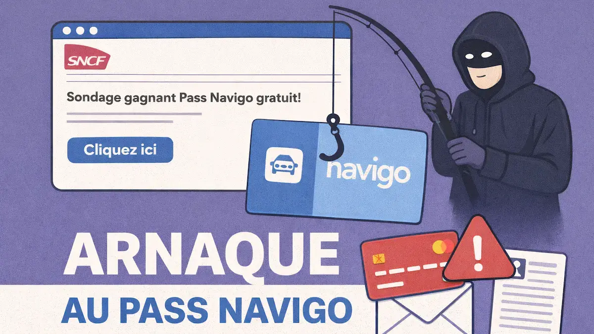 Arnaque pass navigo, fraude, malware