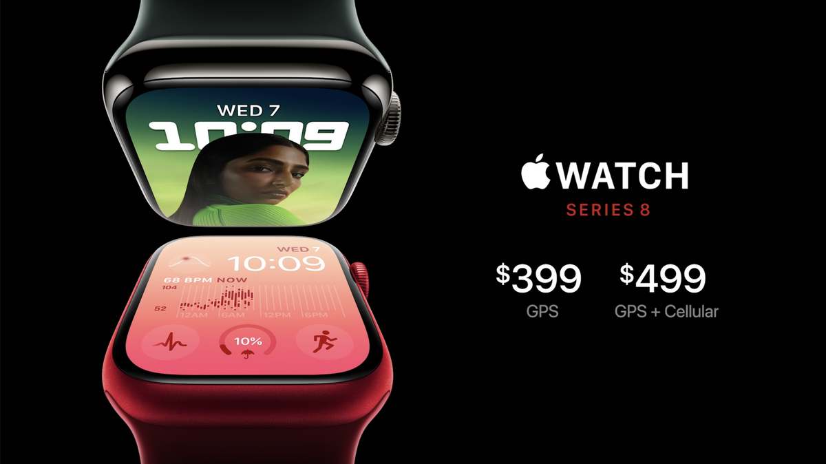 Apple Watch Series 8 : specs, nouvelles fonctionnalités, précommandes ce soir dès 499€
