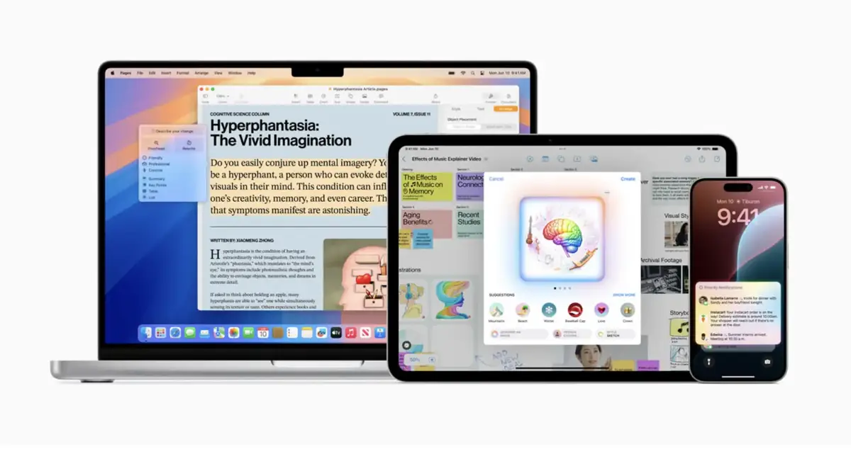 Apple Intelligence iOS 18 bêta