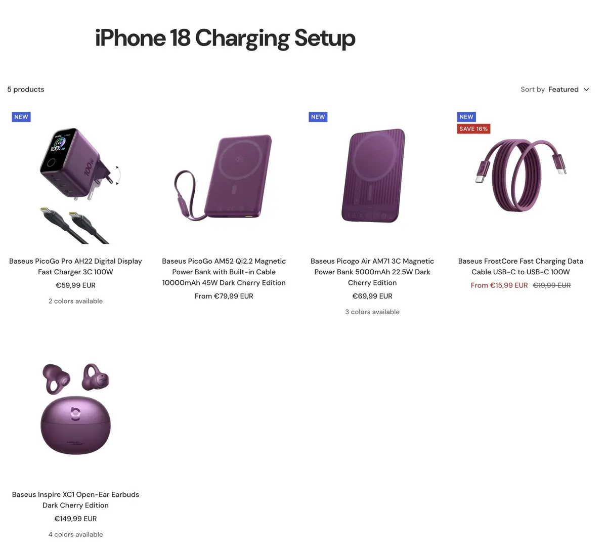 Baseus montre sa nouvelle gamme d'accessoires, et l'iPhone 18 Pro Max deux jours avant Apple