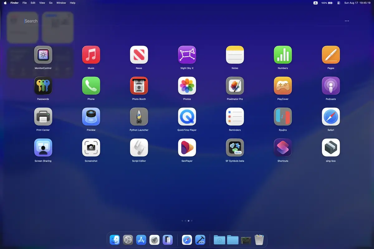 LaunchNow, application open-source reprenant le fonctionnement de Launchpad.