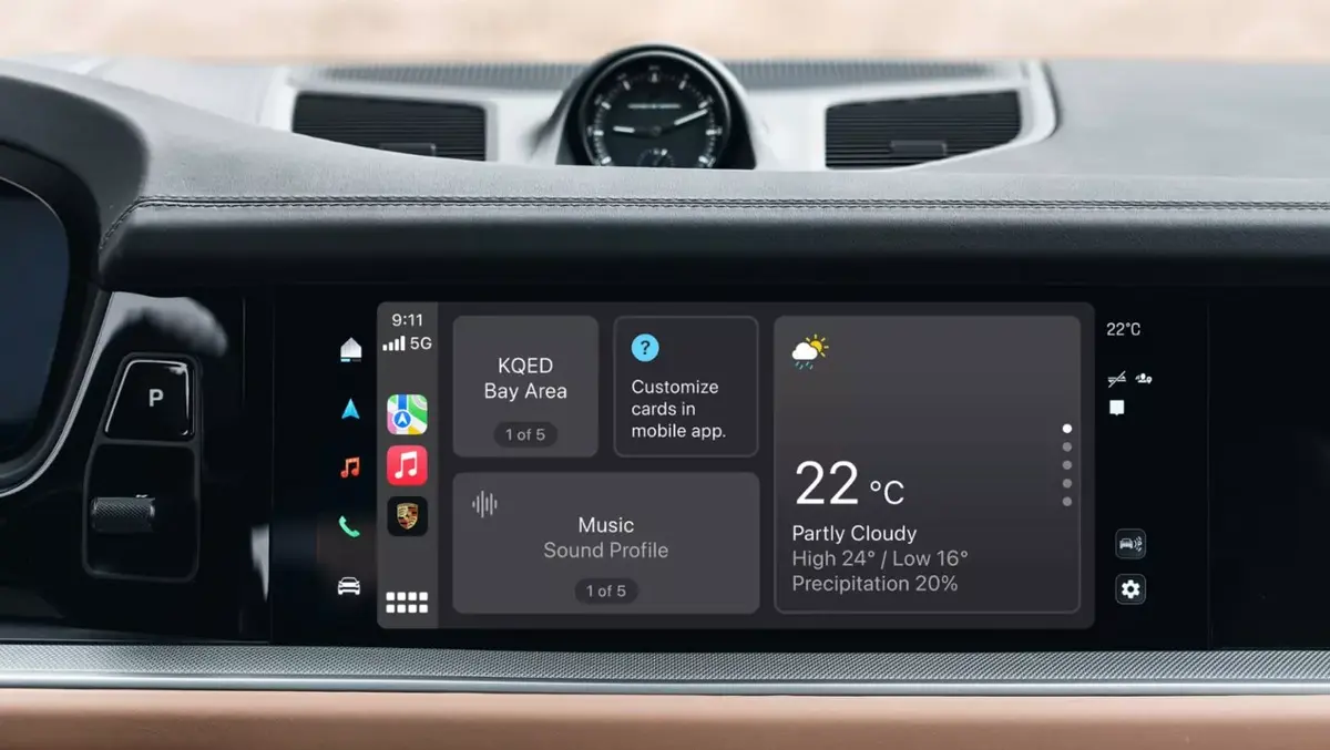 MyPorsche pour CarPlay disponible en France sur les Taycan !