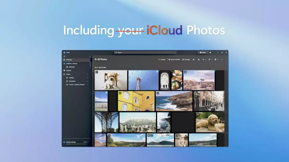 La photothèque iCloud pour Windows affiche des clichés d'inconnus