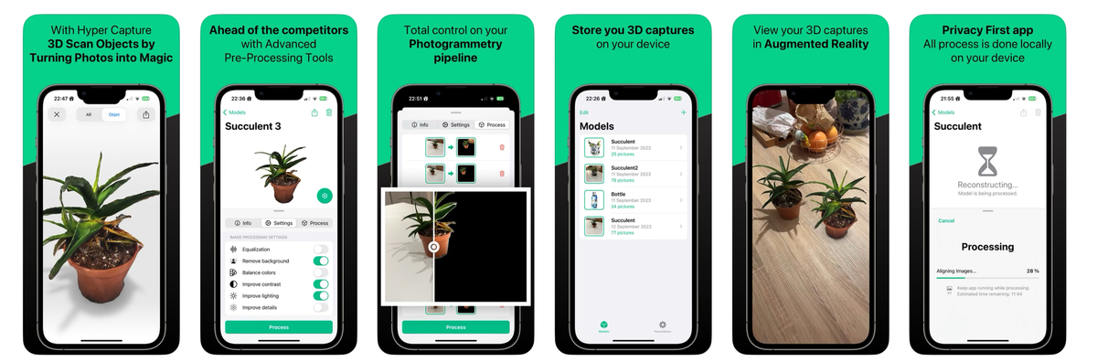 L’app Hyper Capture permet de scanner en 3D avec votre iPhone