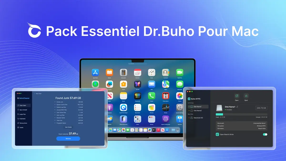 BuhoLaunchpad / BuhoCleaner / BuhoNTFS review Mac4Ever + promo