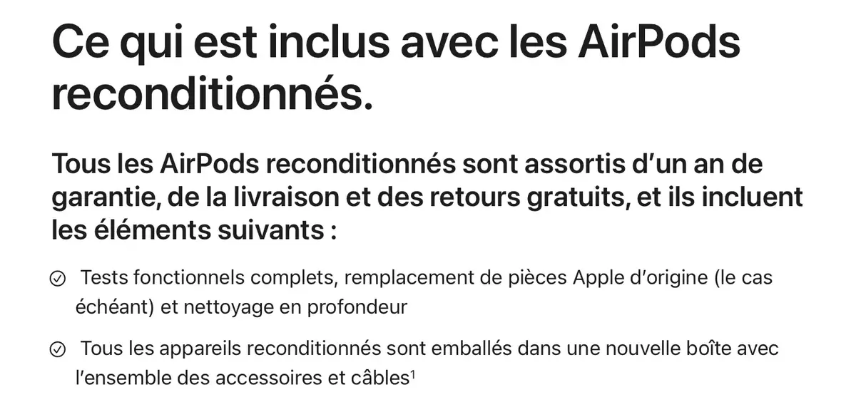 Apple vend désormais des AirPods Pro 2 reconditionnés !