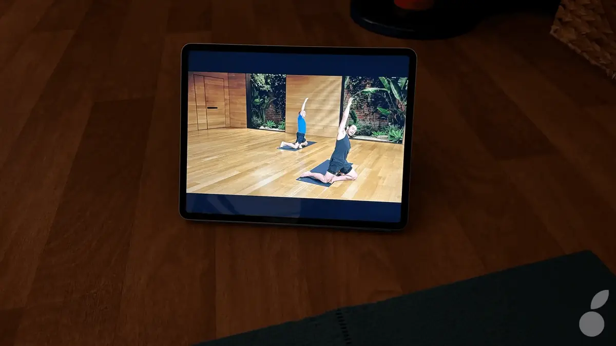 On peut faire du yoga en fin de journ&eacute;e avec Fitness+&nbsp;:-)