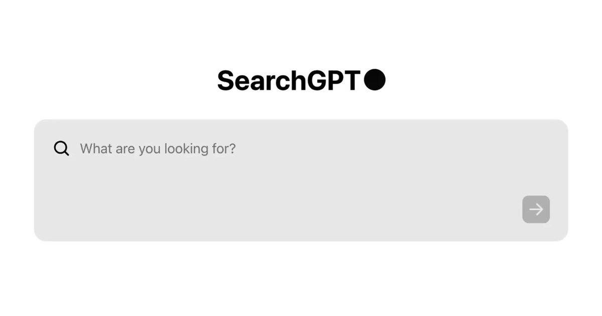SearchGPT chatGPT OpenAI Google