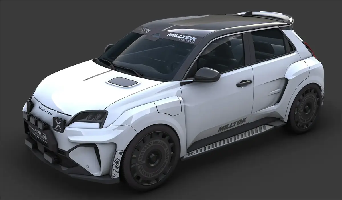 La Renault 5 &eacute;lectrique s'offre un look de b&ecirc;te de rallye pour 2350 euros