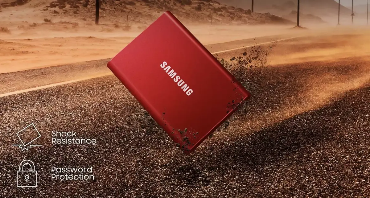 SSD Samsung T7 moitié prix pas cher promo