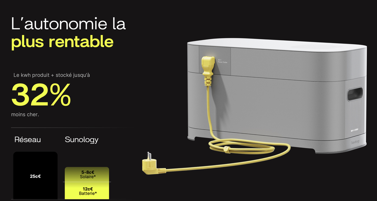 Stockage solaire : nouvelle batterie Sunology STOREY, concurrente de Zendure Hyper ! + code promo