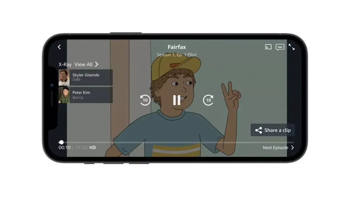 L'app Amazon Prime Video va permettre de créer et partager des clips de ses contenus depuis son iPhone