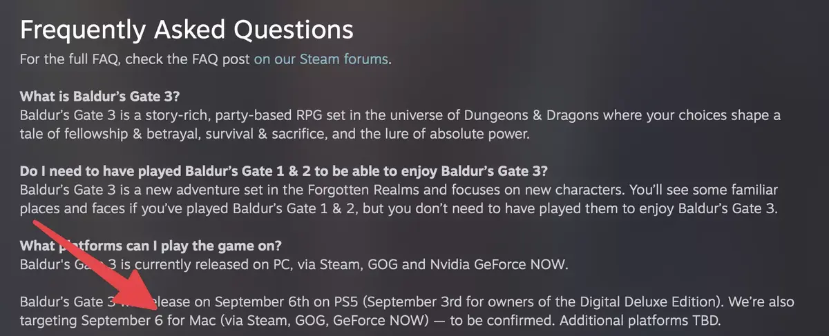 Attention, Baldur's Gate 3 n'est pas disponible en version finale sur Mac