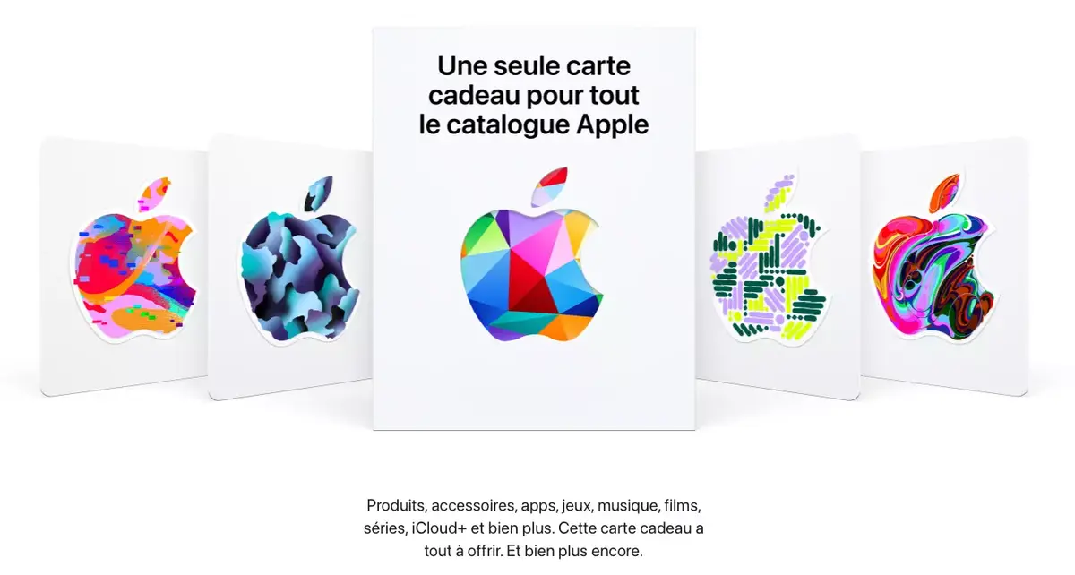 La carte cadeau Apple "universelle" est disponible en France et en Suisse (mais pas en Belgique)