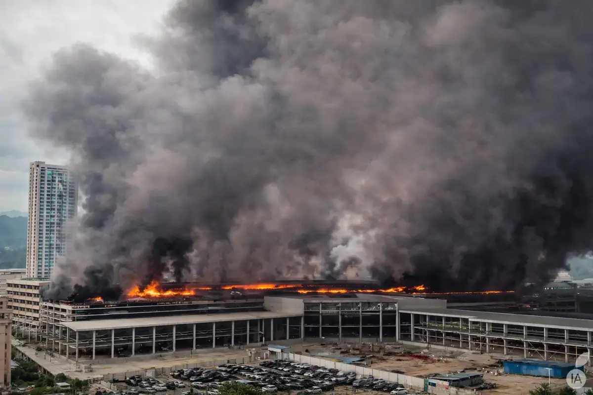 Incendie BYD Shenzen