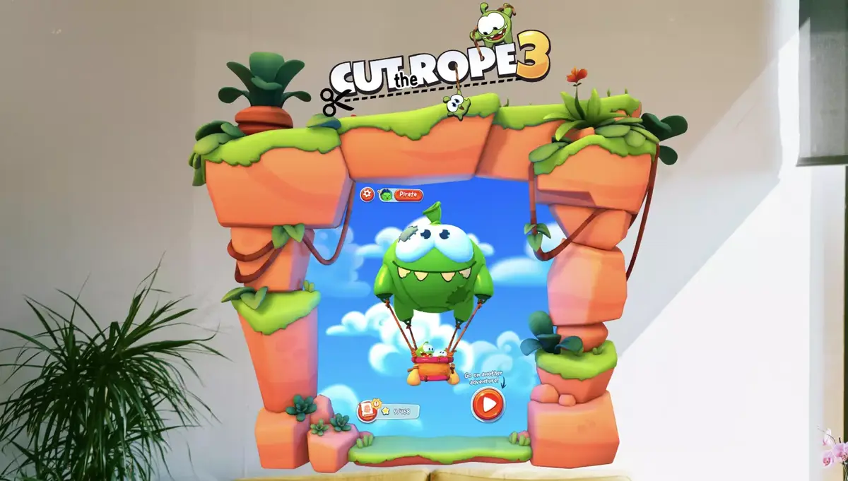 L'hilarant What the Golf? et Cut the Rope 3 débarquent sur le Vision Pro