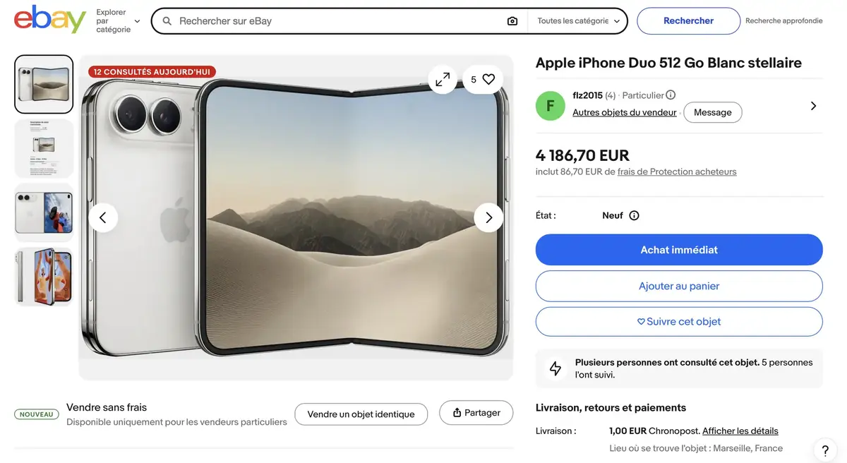 4186 euros au lieu de 2589 euros&nbsp;!