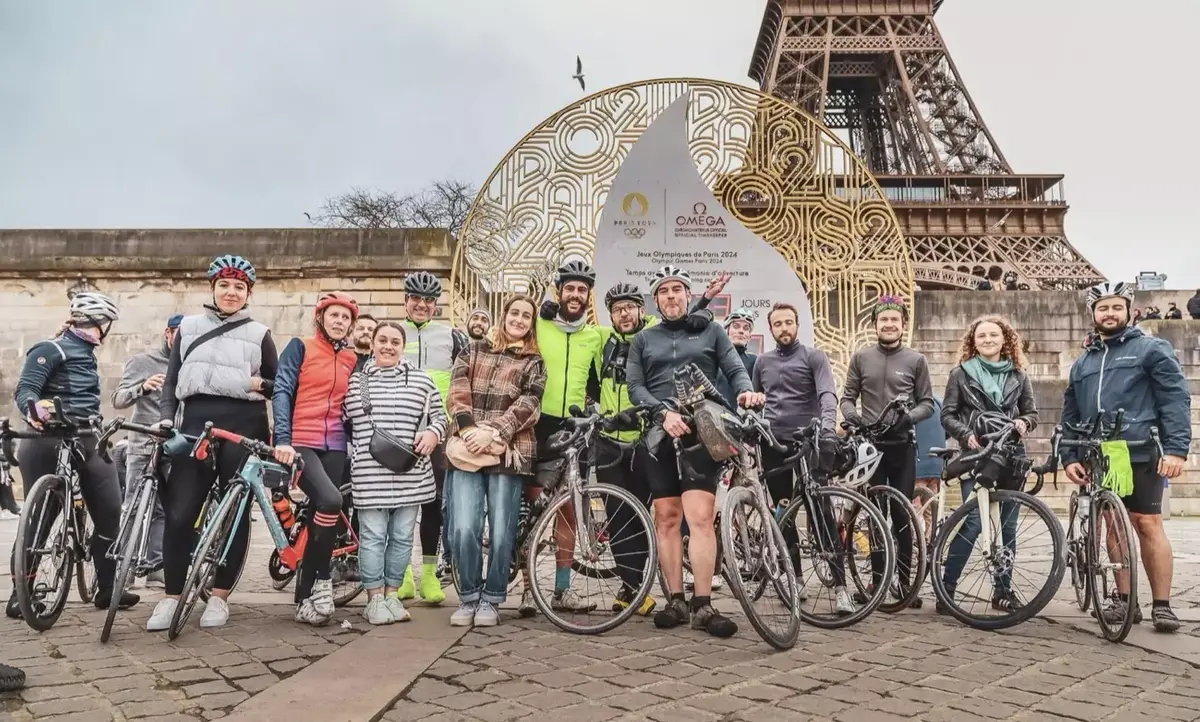 Record du monde ? ils dessinent les anneaux olympiques en vélo sur la carte de France !