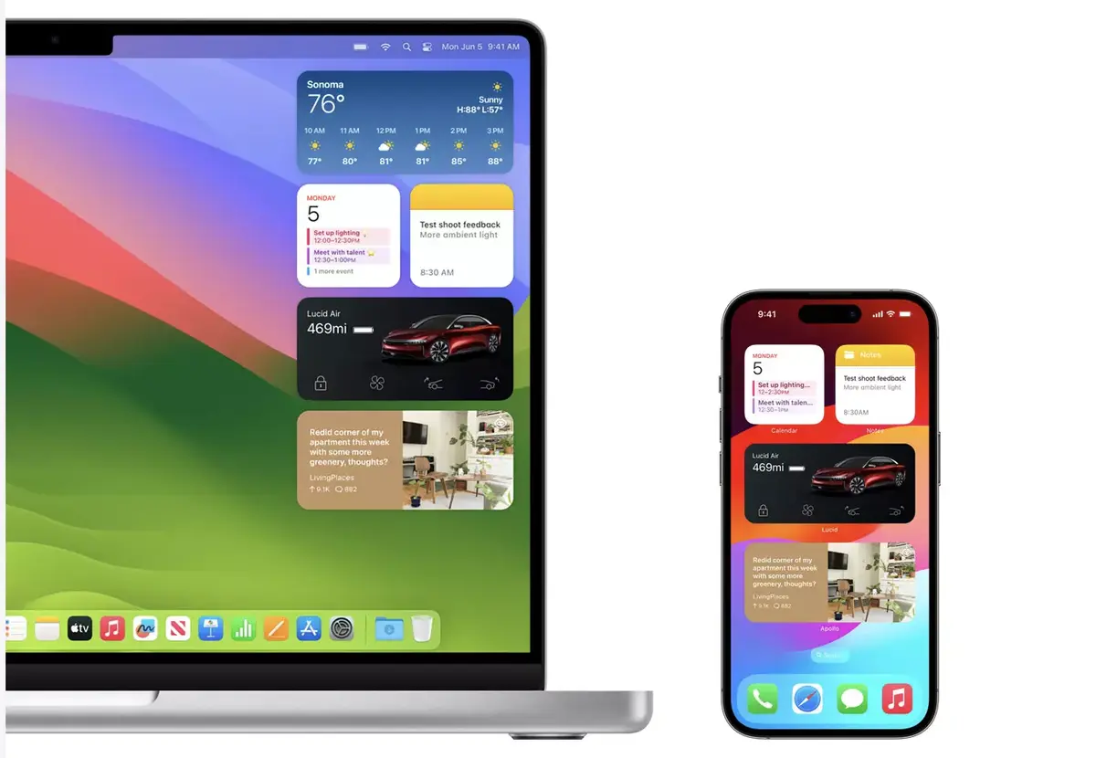 iOS 17, iPadOS 17 et macOS Sonoma proposent des widgets interactifs !