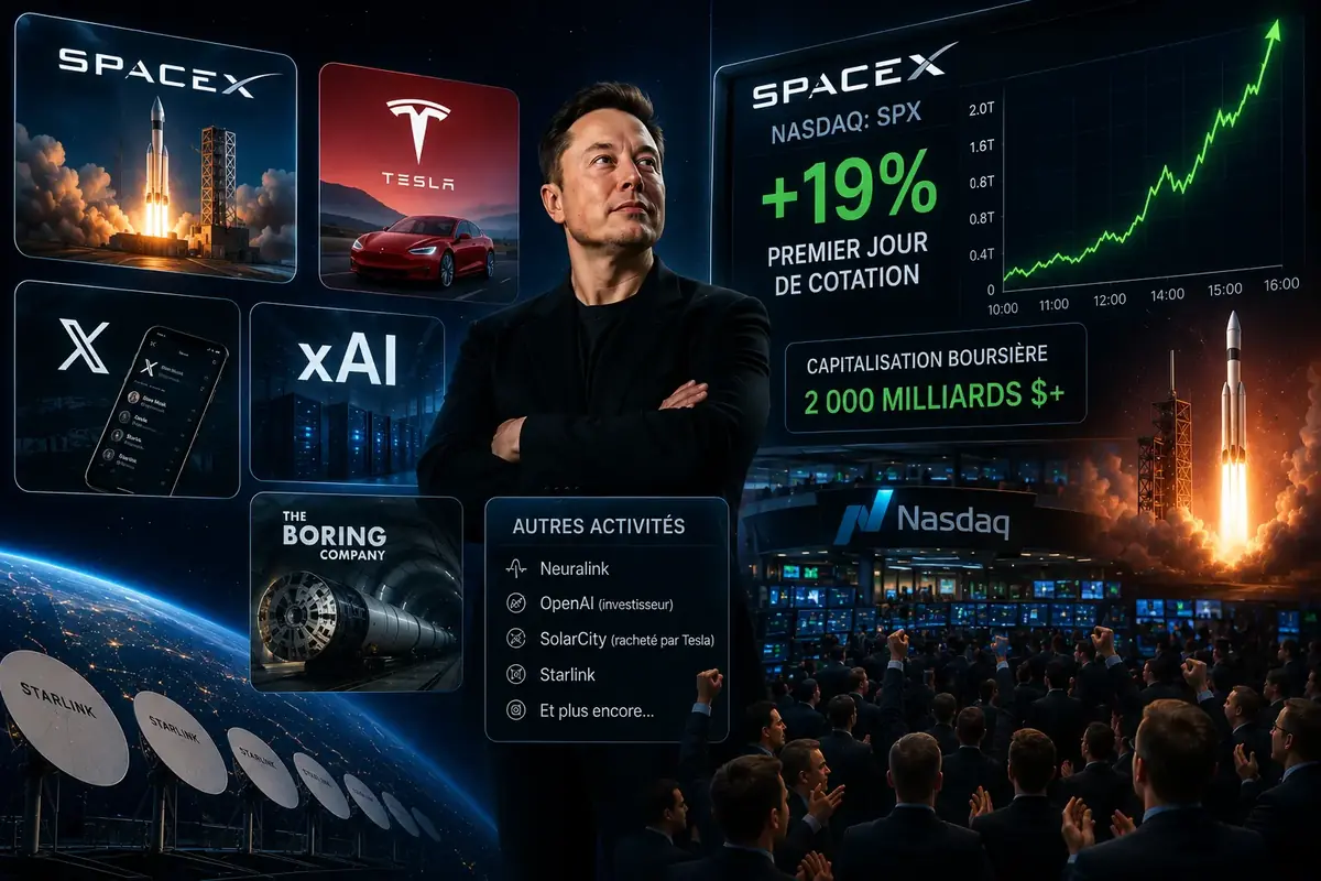 Elon Musk SpaceX IPO bourse