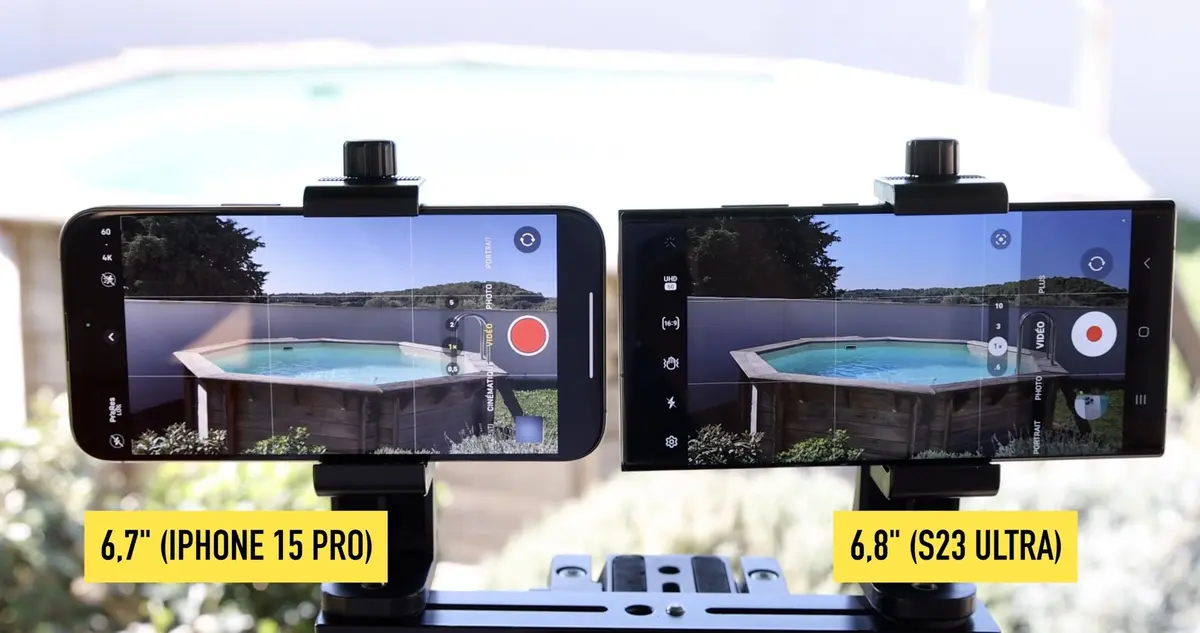 Test iPhone 15 Pro Max vs Samsung Galaxy S23 Ultra : comparatif photo/vidéo !